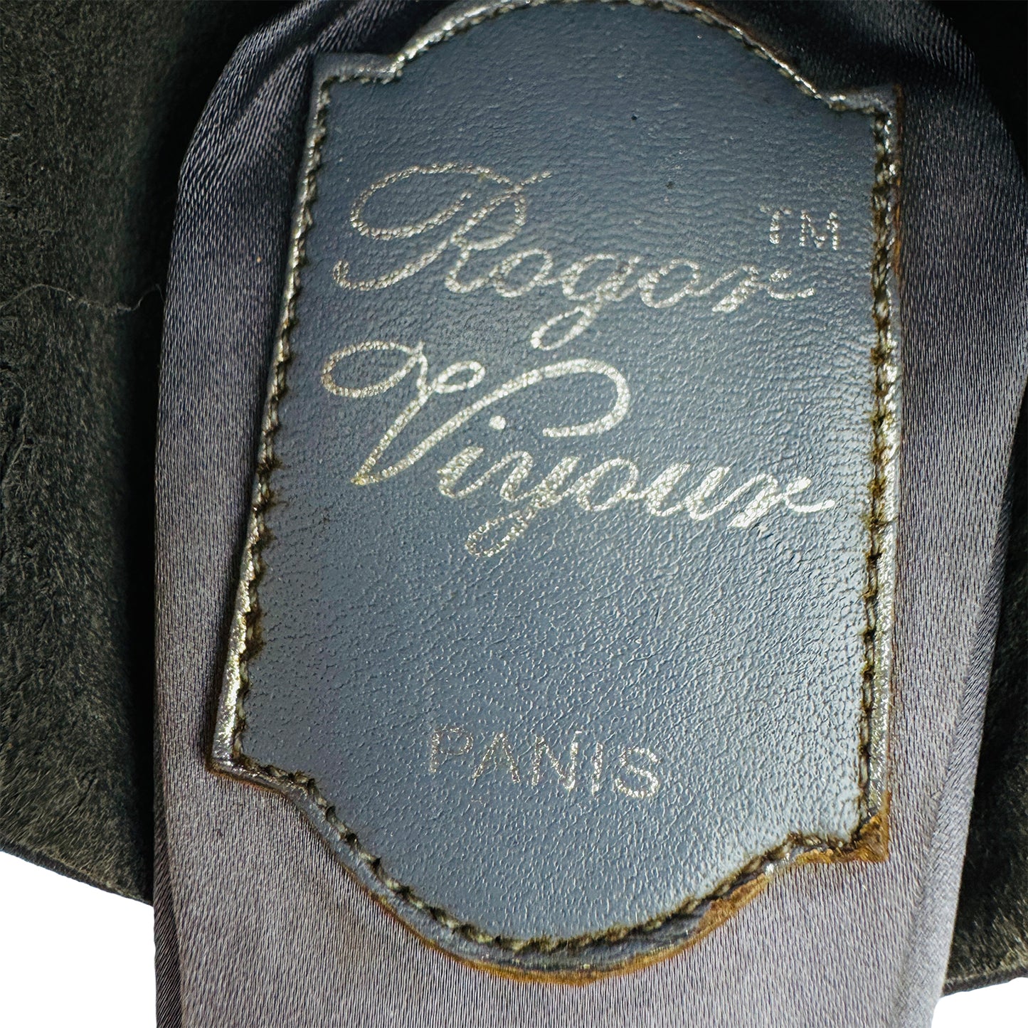 Roger Vivier Grey Slingback Flats (Size 38.5)