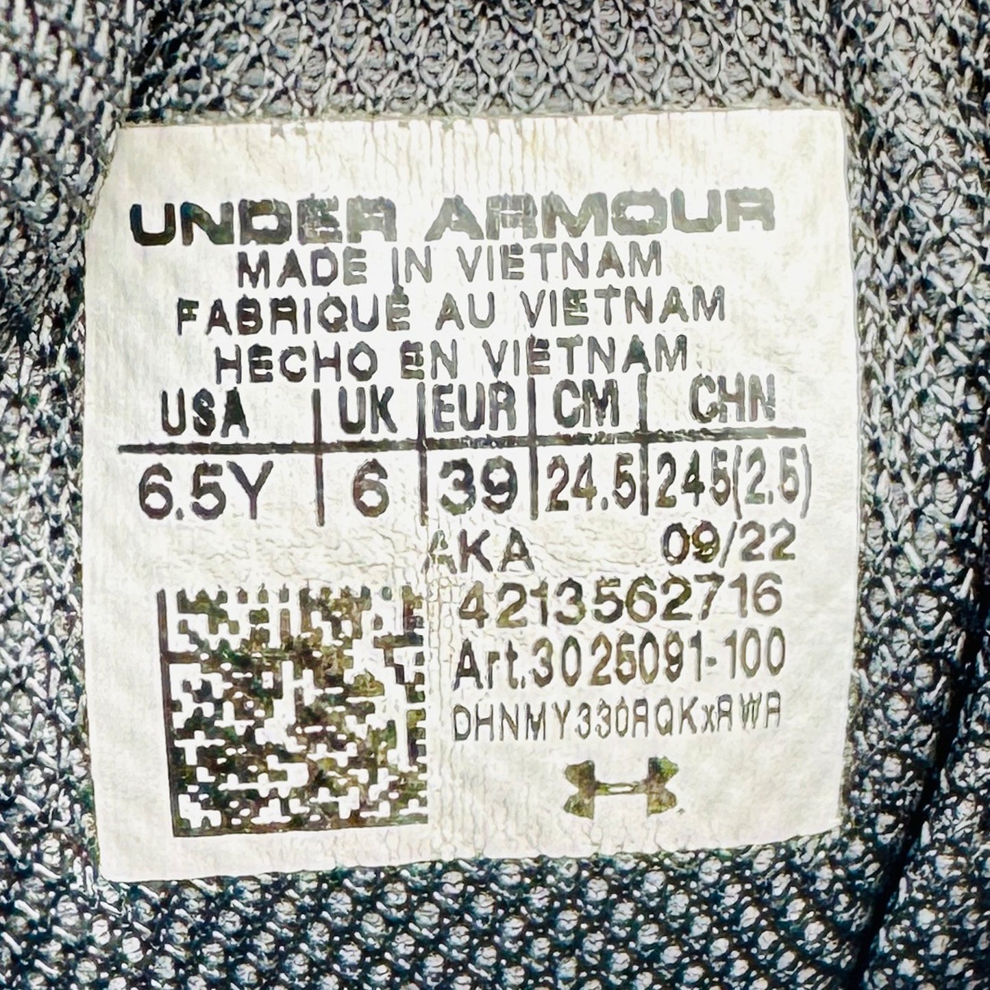 Under Armour Curry 3Z6 'Jet Grey Gold' Shoes (Size 39) - 3025091-100
