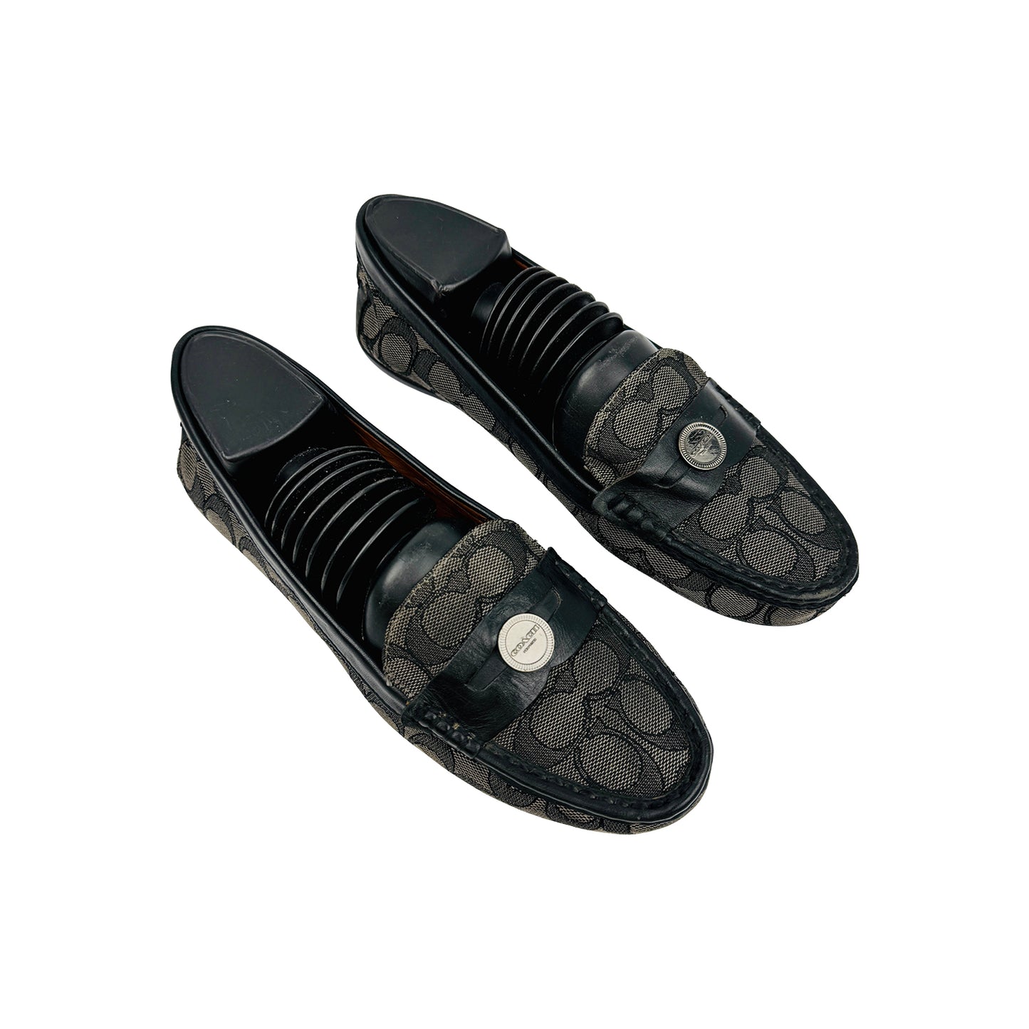 Coach Signature Coin Driver Loafers (Size 39.5) - FG1269