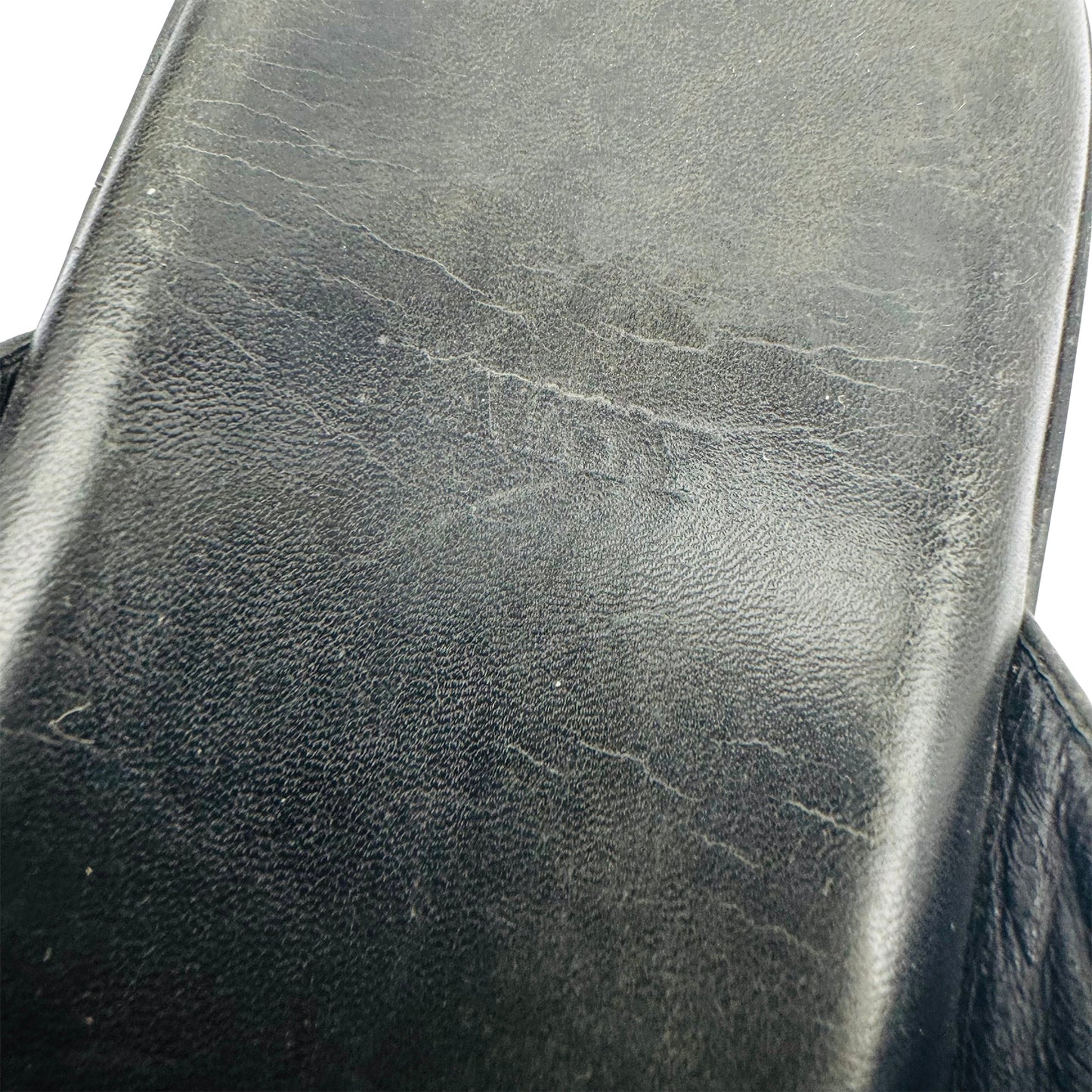 Bally Black Leather Cross Strap Sandal Slides (Size 40)