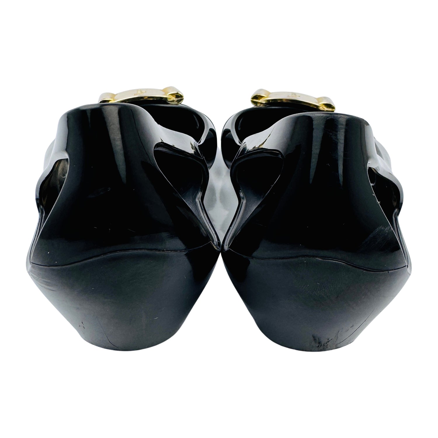 Back Side image of Salvatore Ferragamo Vara Jelly Ballet Flats (Size 38/38.5)
