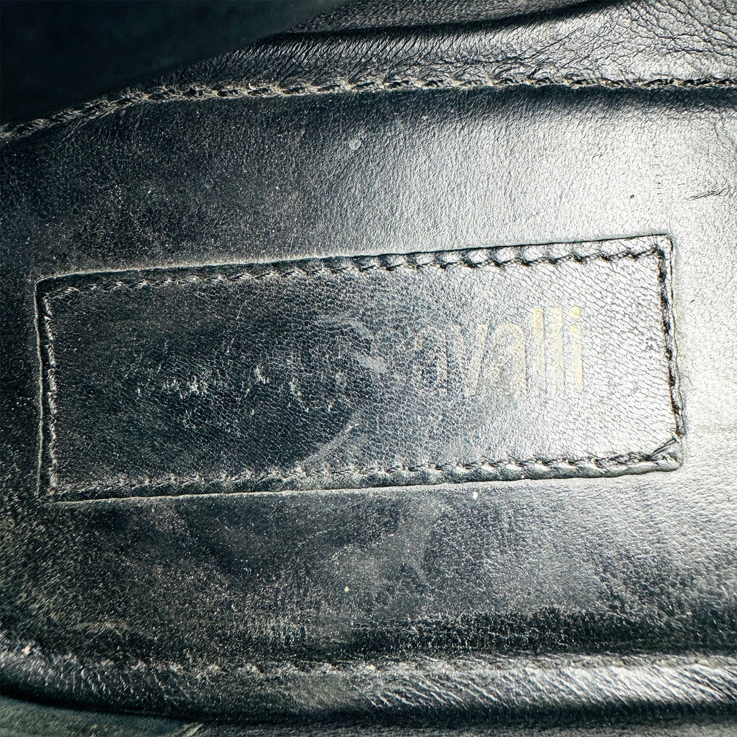 Roberto Cavalli Crocodile-Effect Leather Loafer (Size 45)