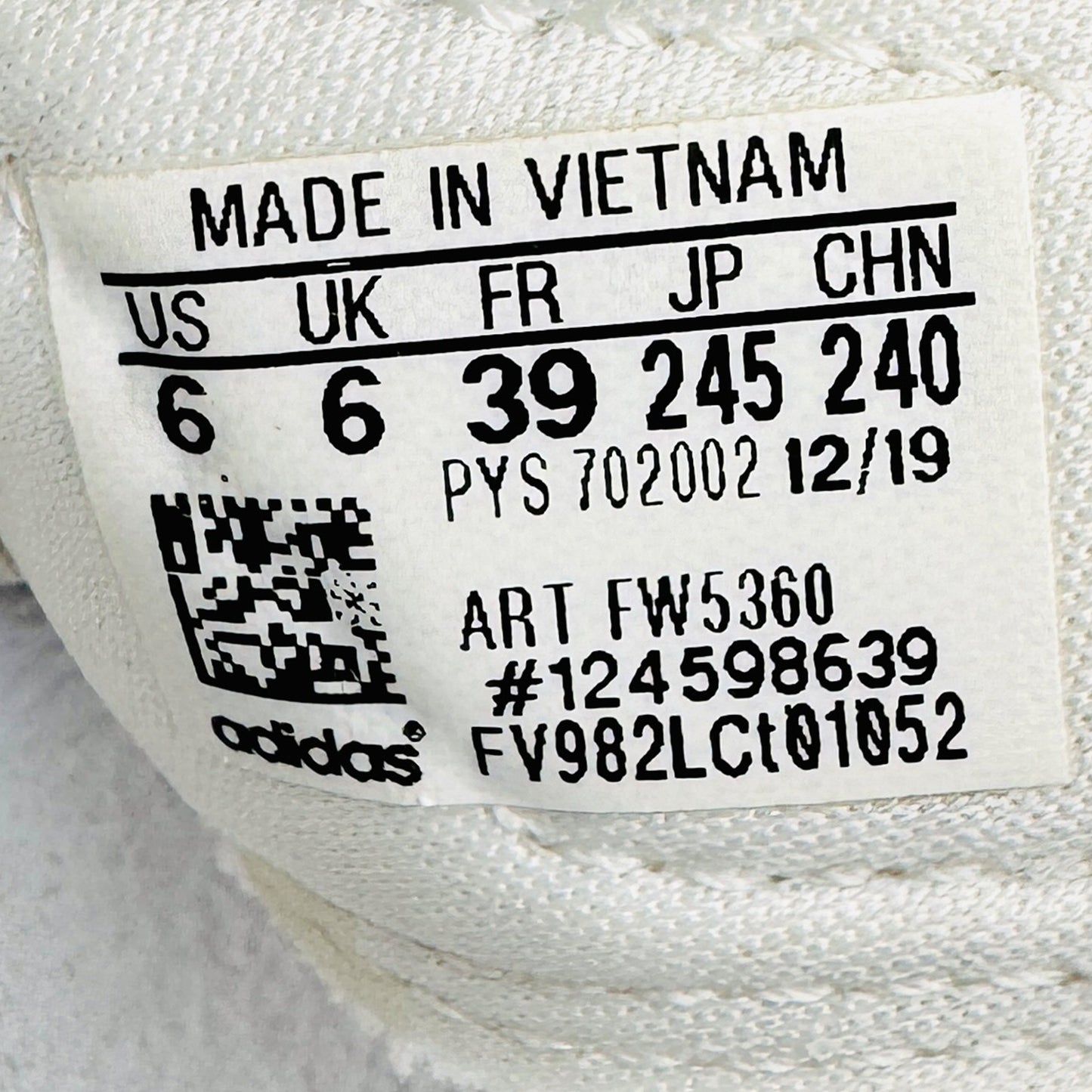 Inside Made, Size, Code printing image of Adidas Adilette Sport Comfort Sandals (Size 39) - FW5360