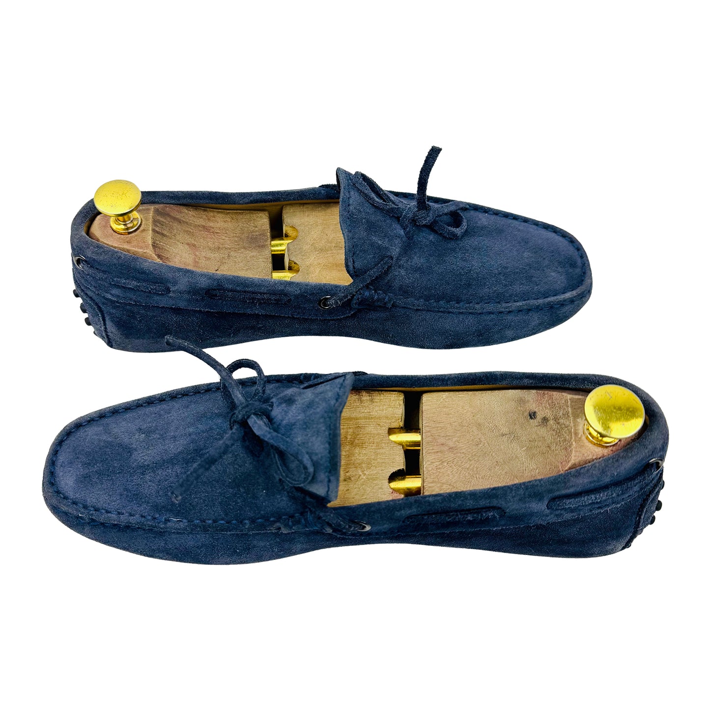 Tod's Men's Blue Suede Gommino Loafers (Size 42)