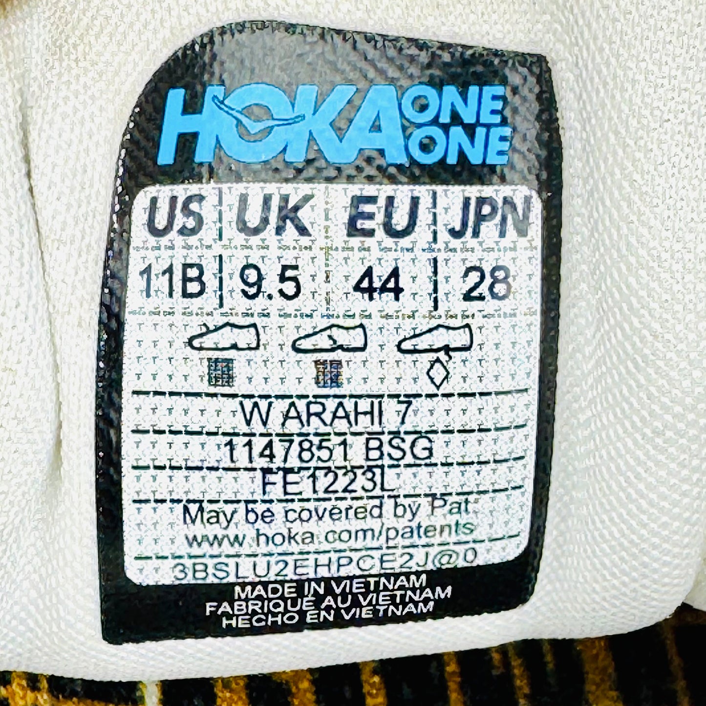 Hoka Arahi 7 'Blanc De Blanc' Shoes (Size 44) - 1147851 BSG