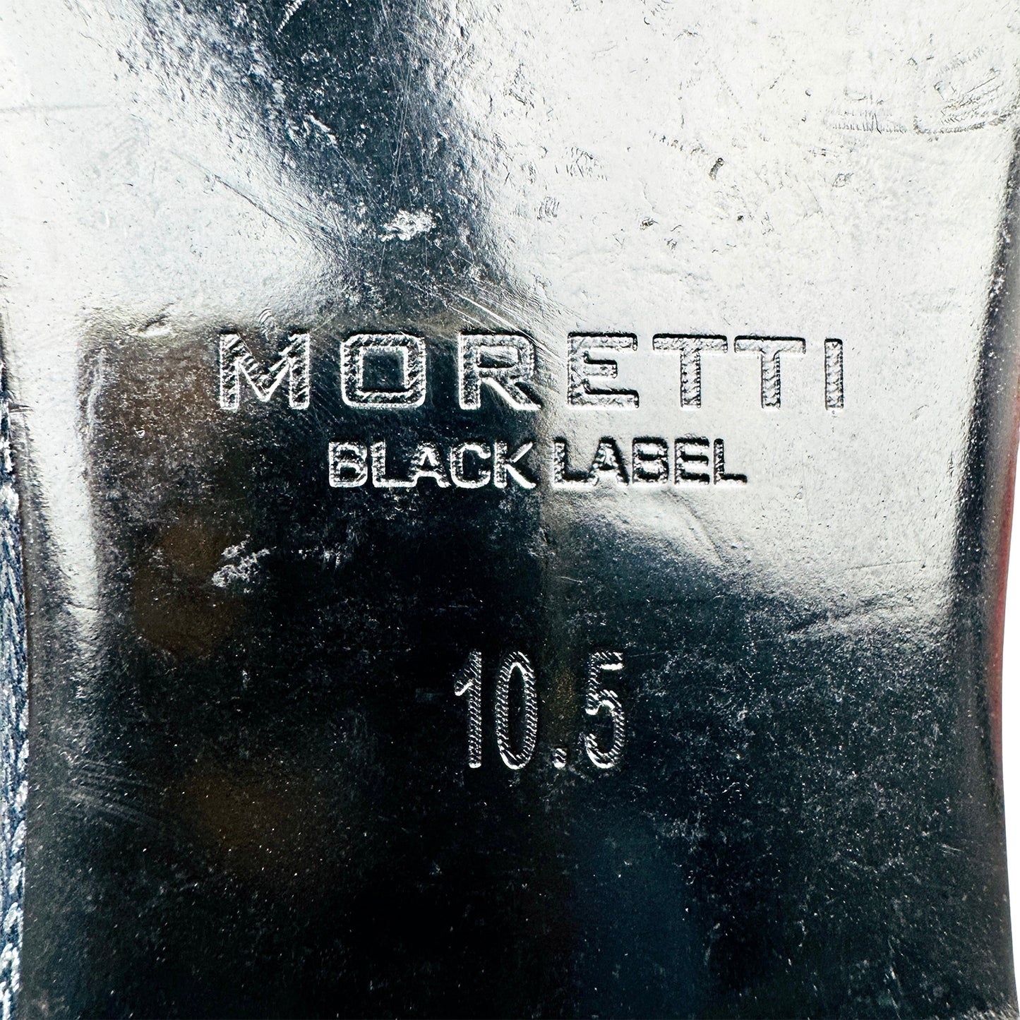 Moretti Men's Black Label Navy Tassel Loafers (Size 43)
