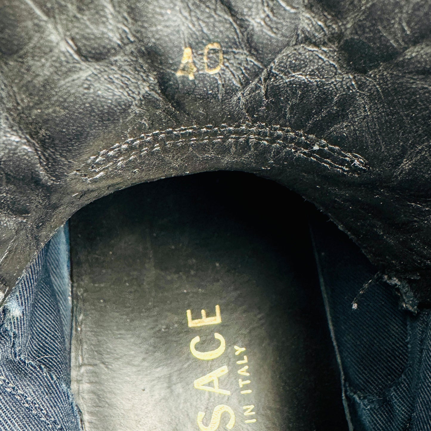 Versace Men's Tessuto-Vitello Sneakers (Size 40.5/41)