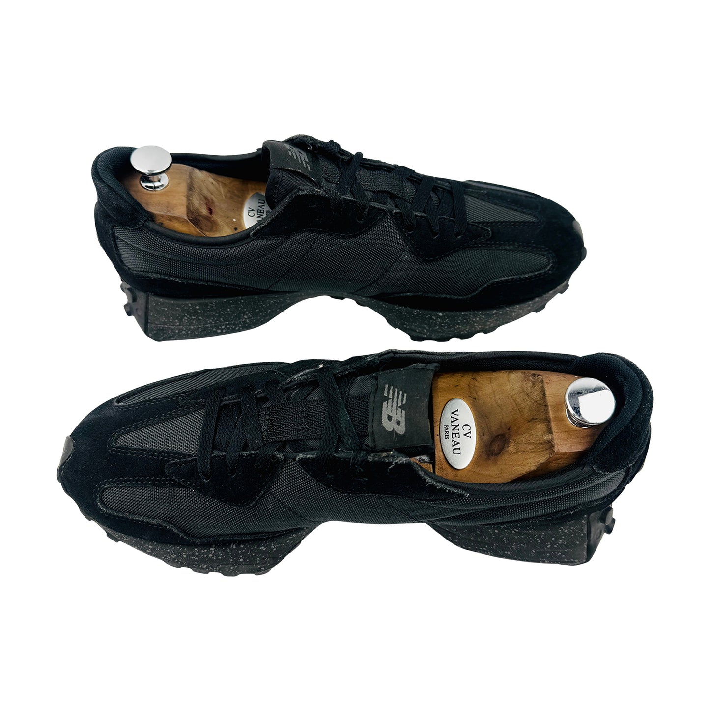 New Balance 327 'Triple Black' Sneakers (Size 45) - MS327CCB