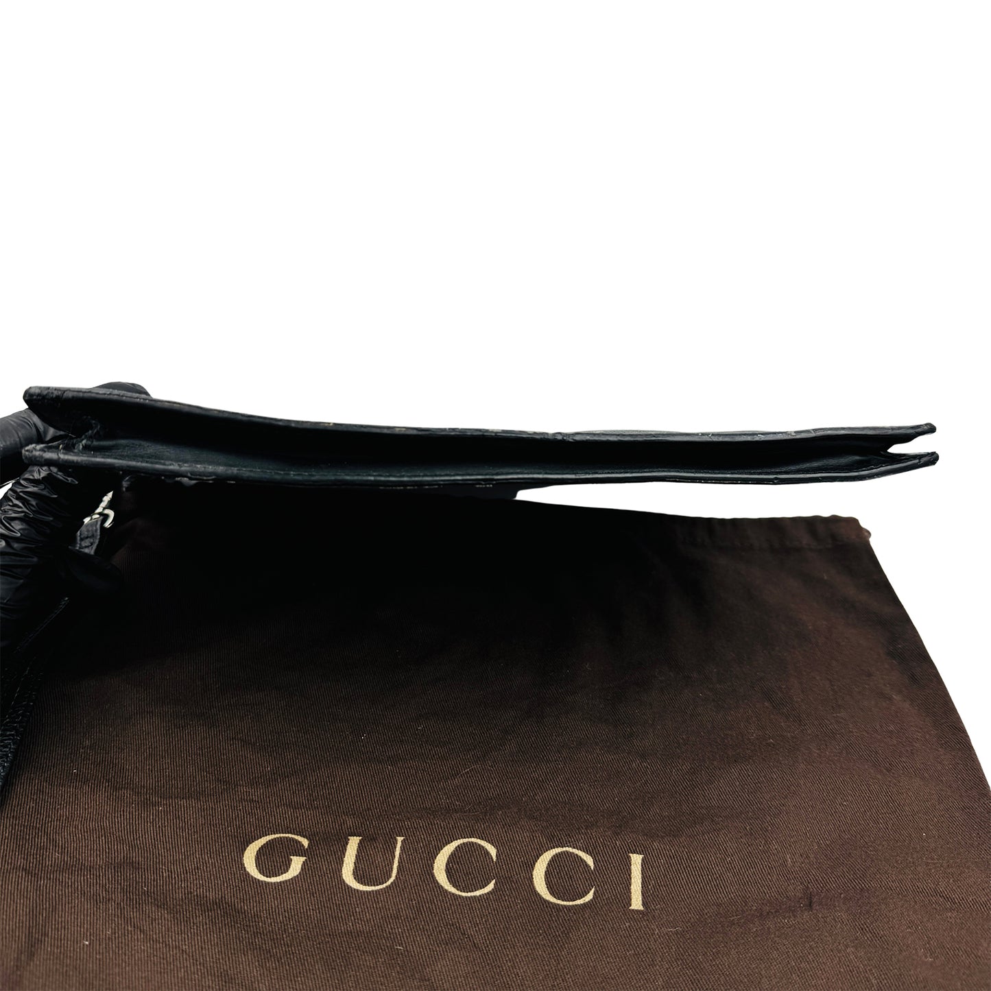 Gucci GG Supreme Tiger Print Zippered Clutch Bag - 575136