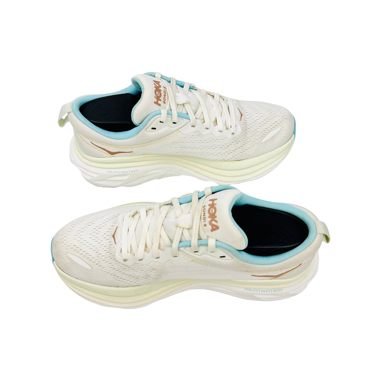 Hoka Bondi 8 'Frost' Shoes (Size 38.5) - 1127952 FTRS