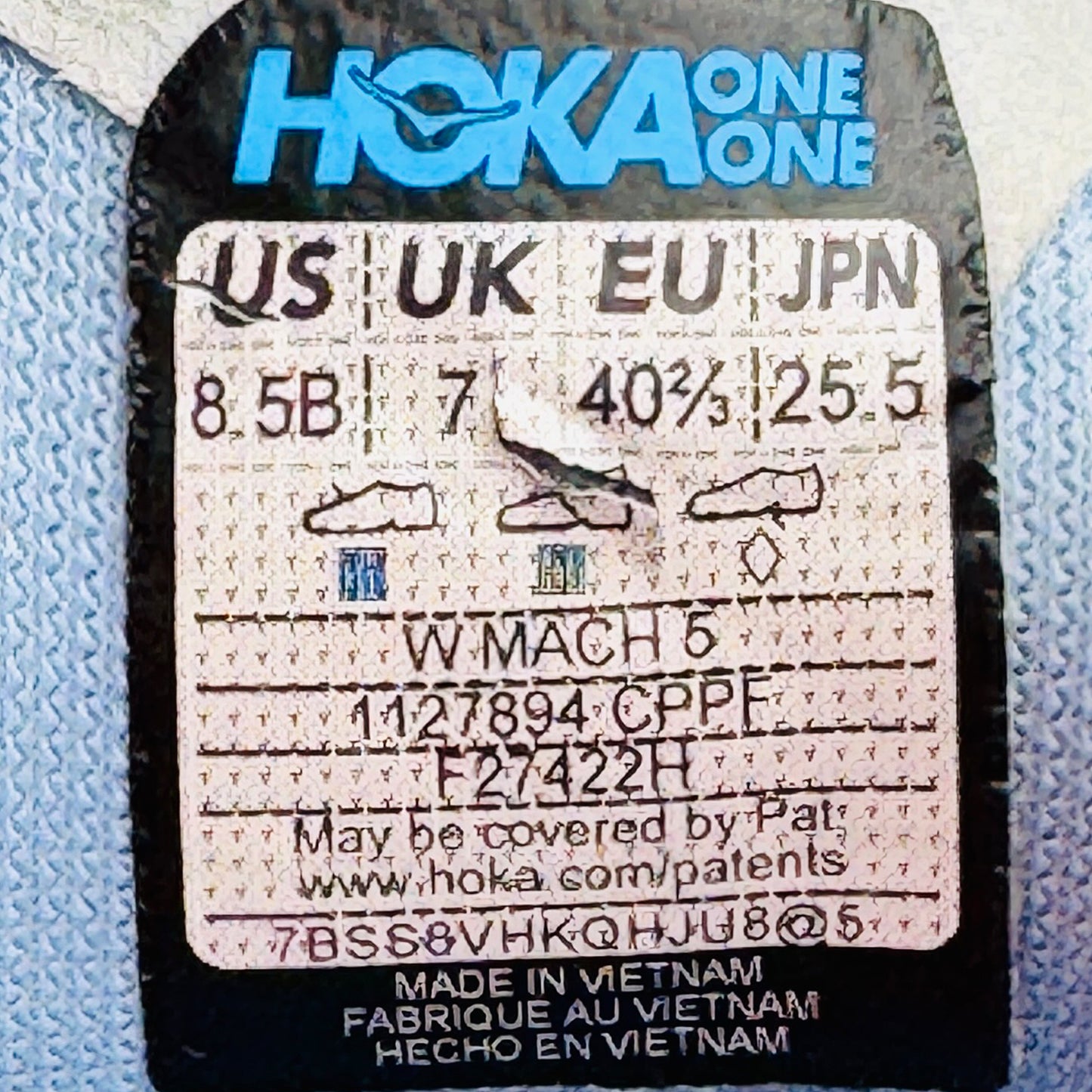 Hoka One One Mach 5 Road Running Shoes (Size 40.5) - 1127894 CPPF