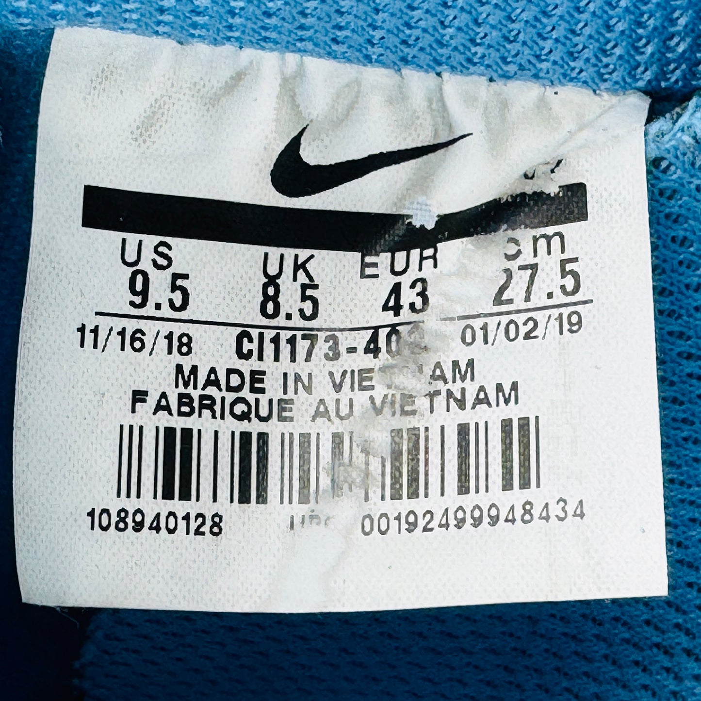 Nike x Off-White Air Force 1 Low 'MCA' Sneakers (Size 43) - CI1173-400