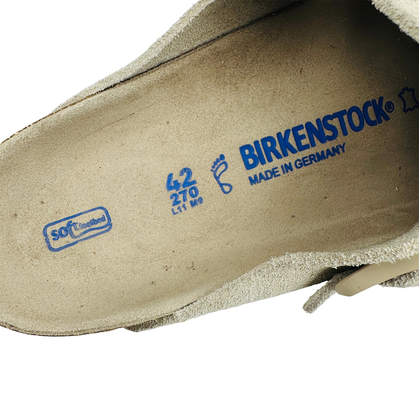 Birkenstock Boston Beige Suede Clogs (Size 42/42.5) - 0560771
