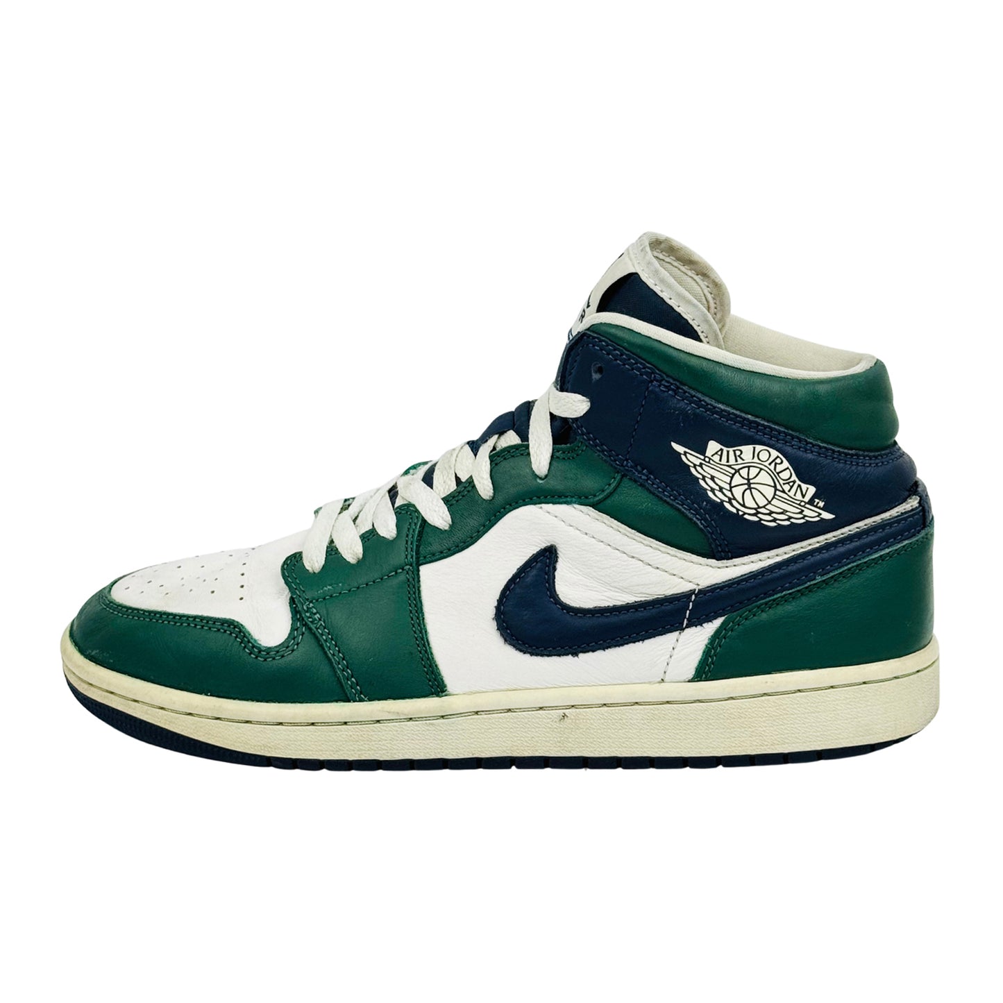 Nike Air Jordan 1 Mid 'Green' Sneakers (Size 42.5) - DZ5326-300