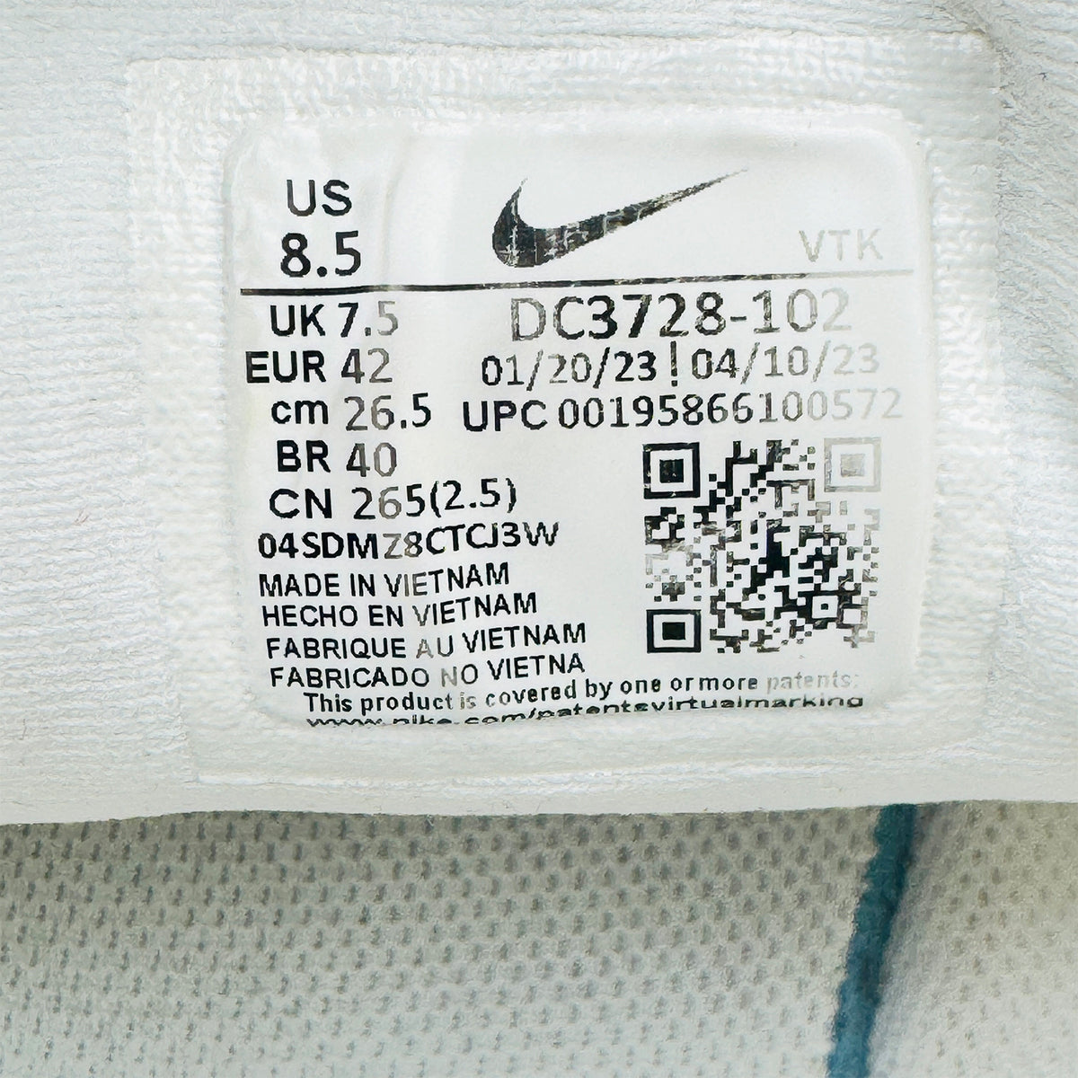 Nike Revolution 6 Next Nature 'Triple White' Shoes (Size 42) - DC3728-102