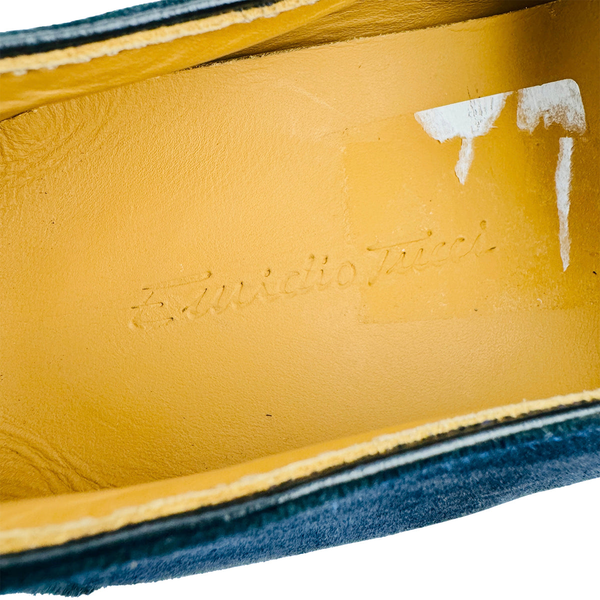 Emidio Tucci Navy Blue Suede Loafers (Size 42)
