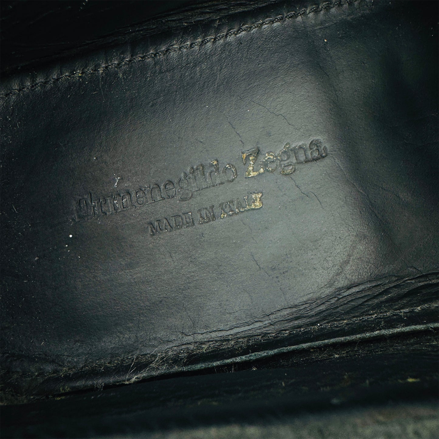 Ermenegildo Zegna Navy Blue Suede Loafers (Size 42)