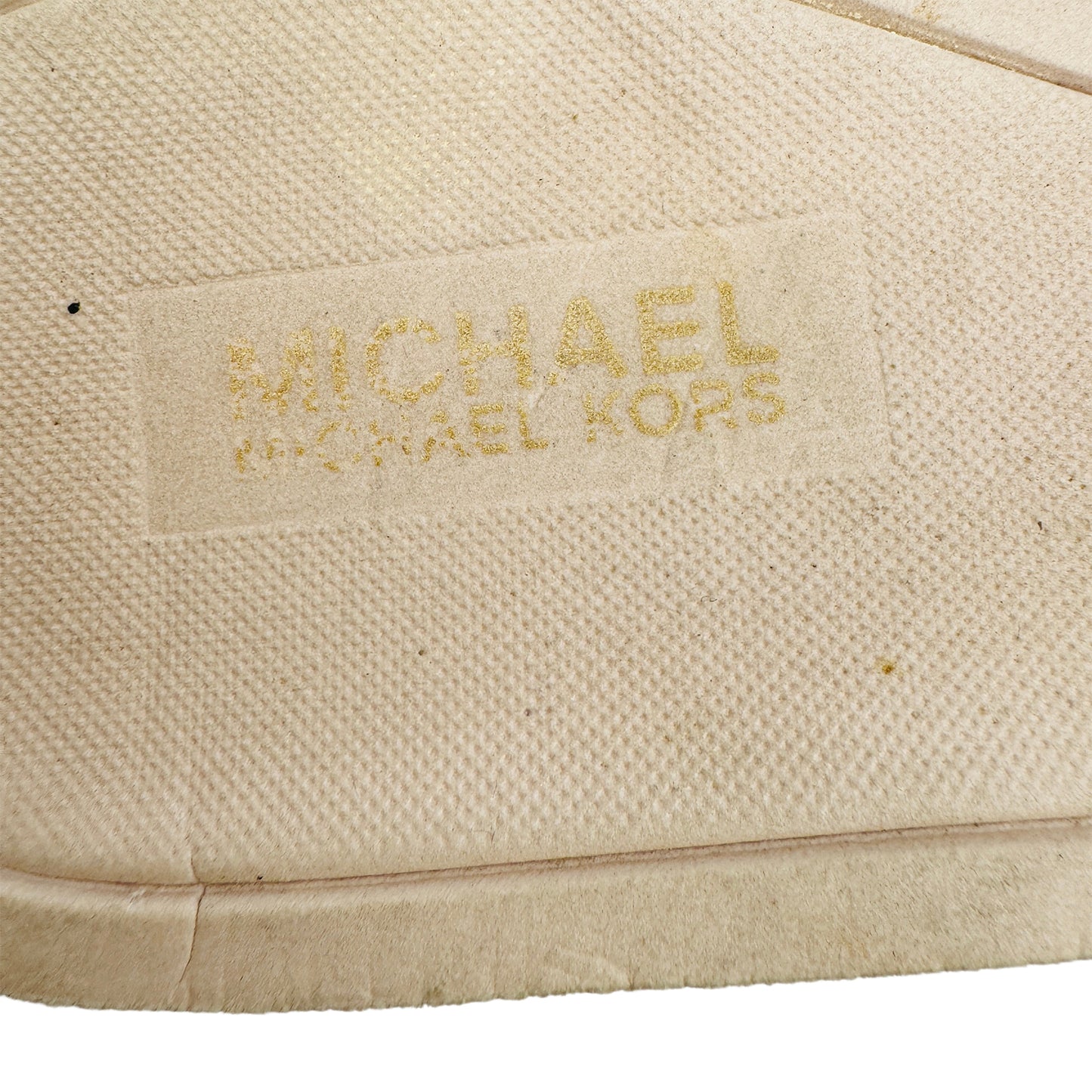 Michael Kors Women's Beige Leather Slides (Size 39)