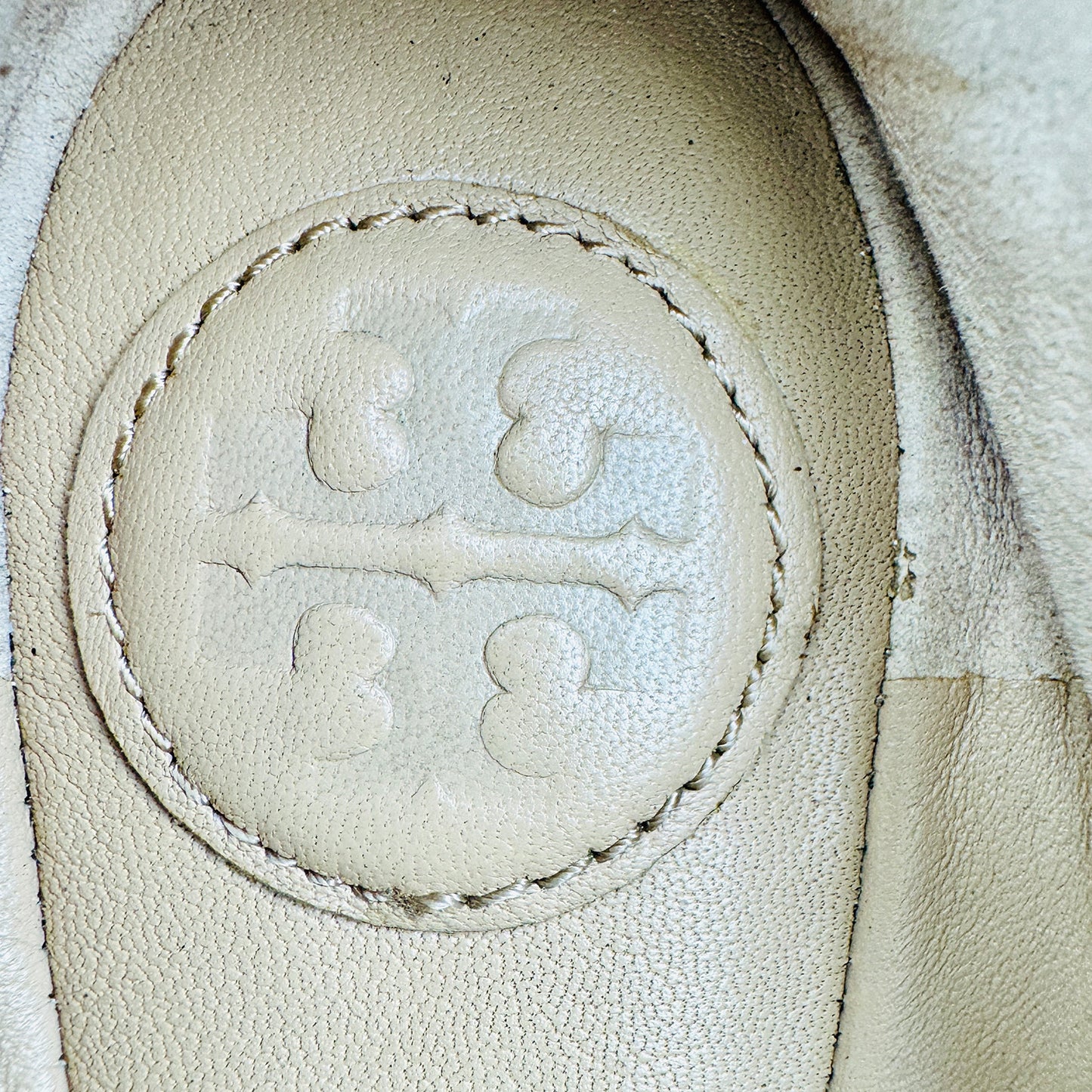Tory Burch Laila Light Grey Ballet Flats (Size 35.5)