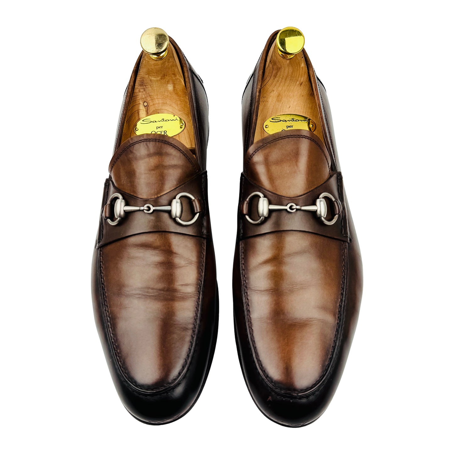 Gucci 'Burnished Brown' Leather Horsebit Loafers (Size 43.5)