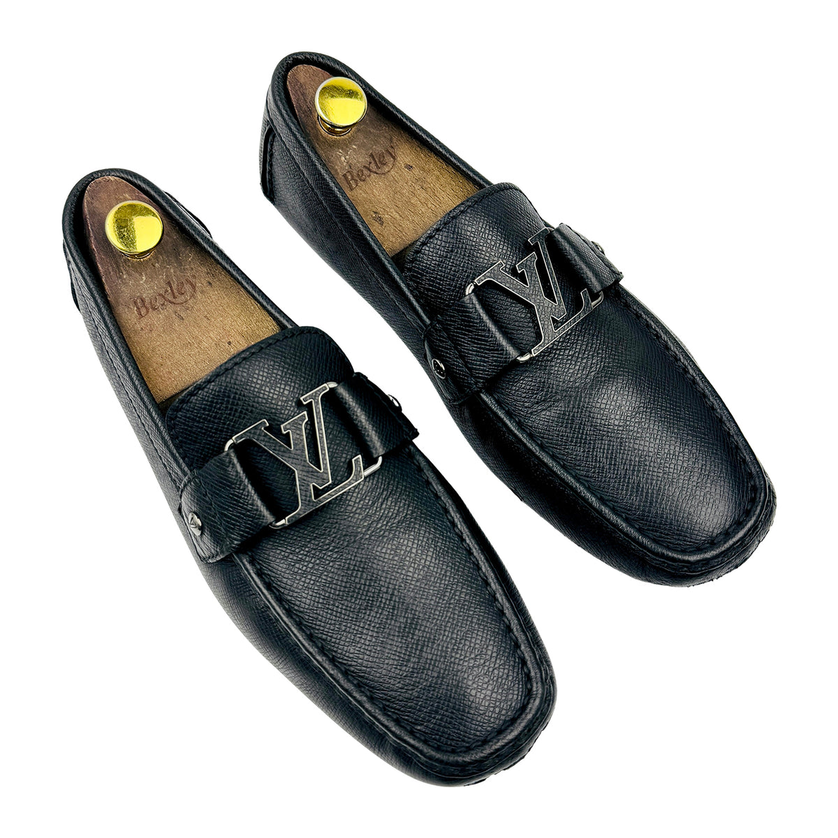 Louis Vuitton Monte Carlo Black Leather Driving Loafers (Size 42.5)