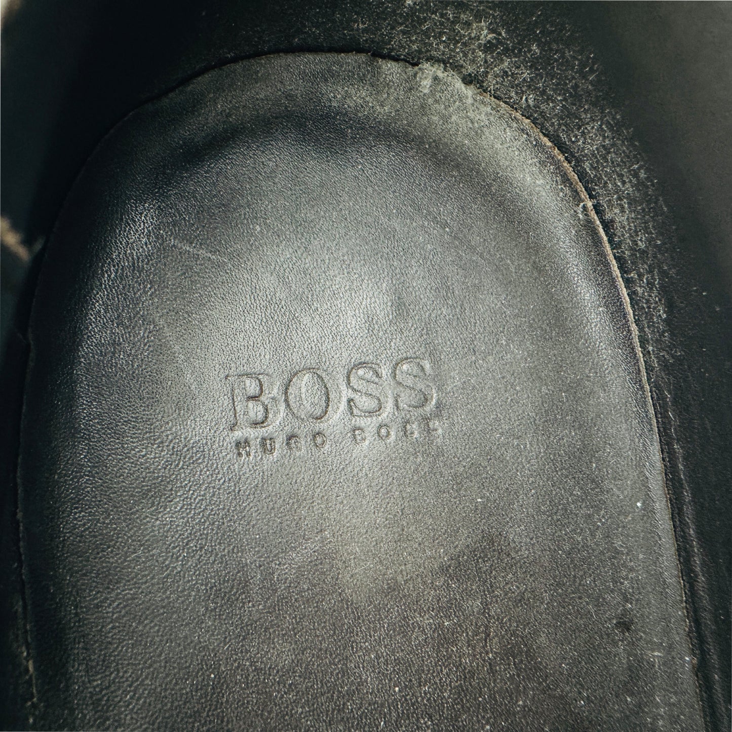 Hugo Boss Men's Brown Leather Derby Shoes (Size 43/43.5)