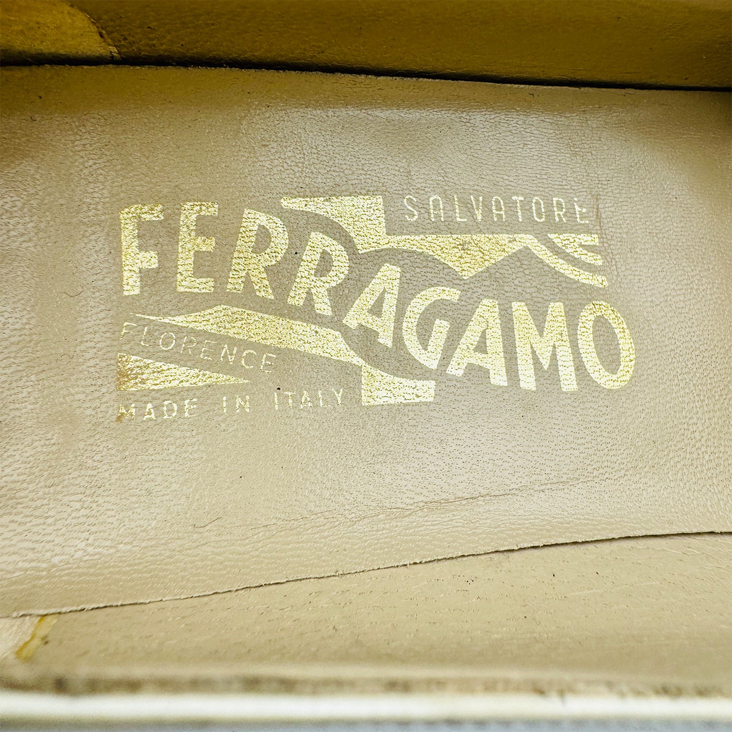 Salvatore Ferragamo Cream Leather Heels (Size 39/39.5)