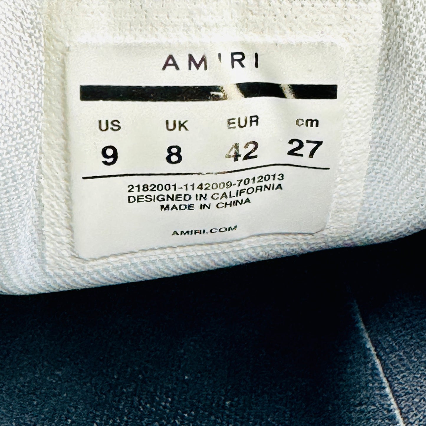Amiri Skel Top Low 'Black White' Sneakers (Size 42)