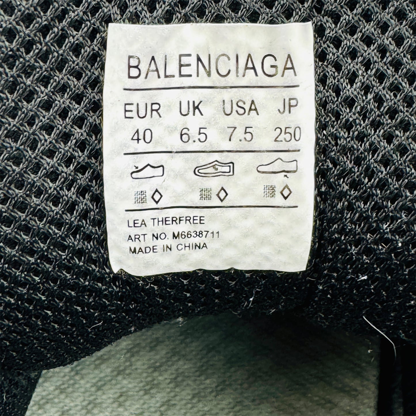Balenciaga Defender 'Tonal Black' Shoes (Size 40) - M6638711