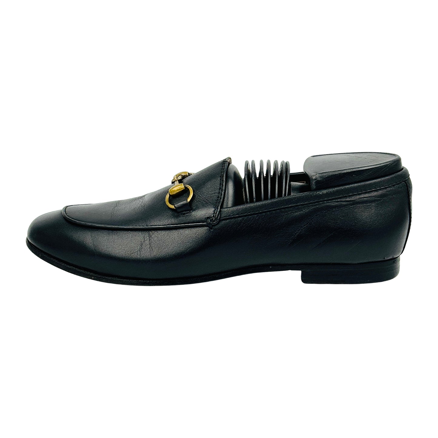 Gucci Brixton Black Horsebit Loafers (Size 37)