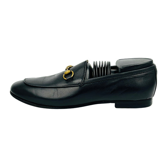 Gucci Brixton Black Horsebit Loafers (Size 37)