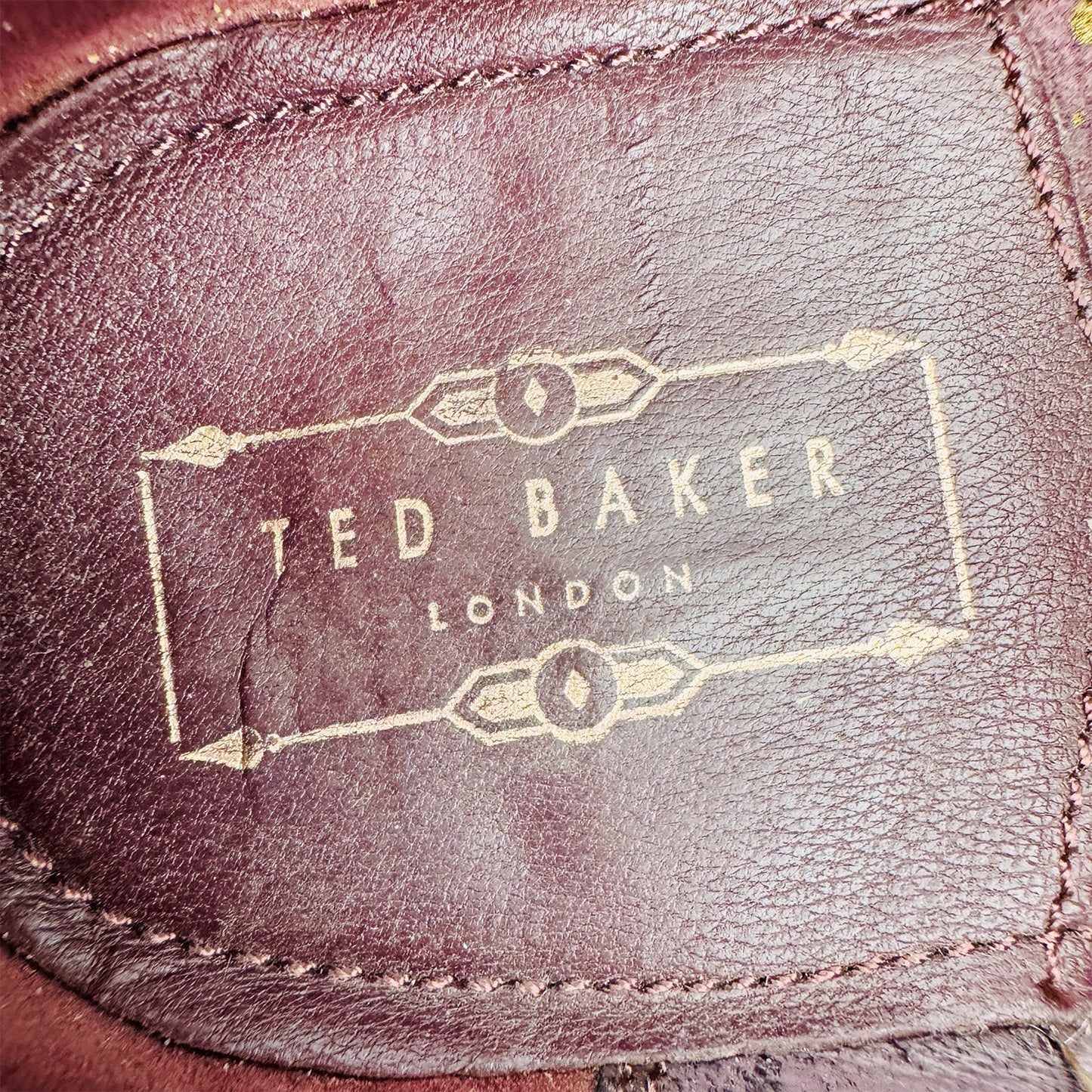 Ted Baker Men's Brown Leather Monk Strap Shoes (Size 42)