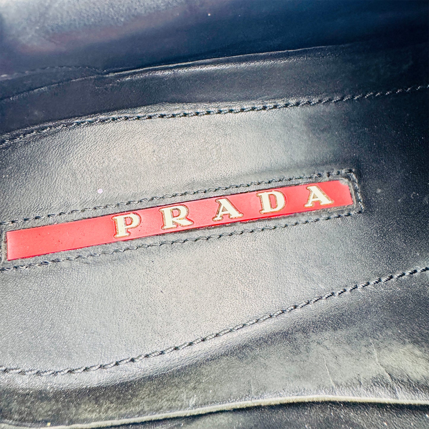 Prada Match Race Leather-Trimmed Nylon Sneakers (Size 42/42.5)