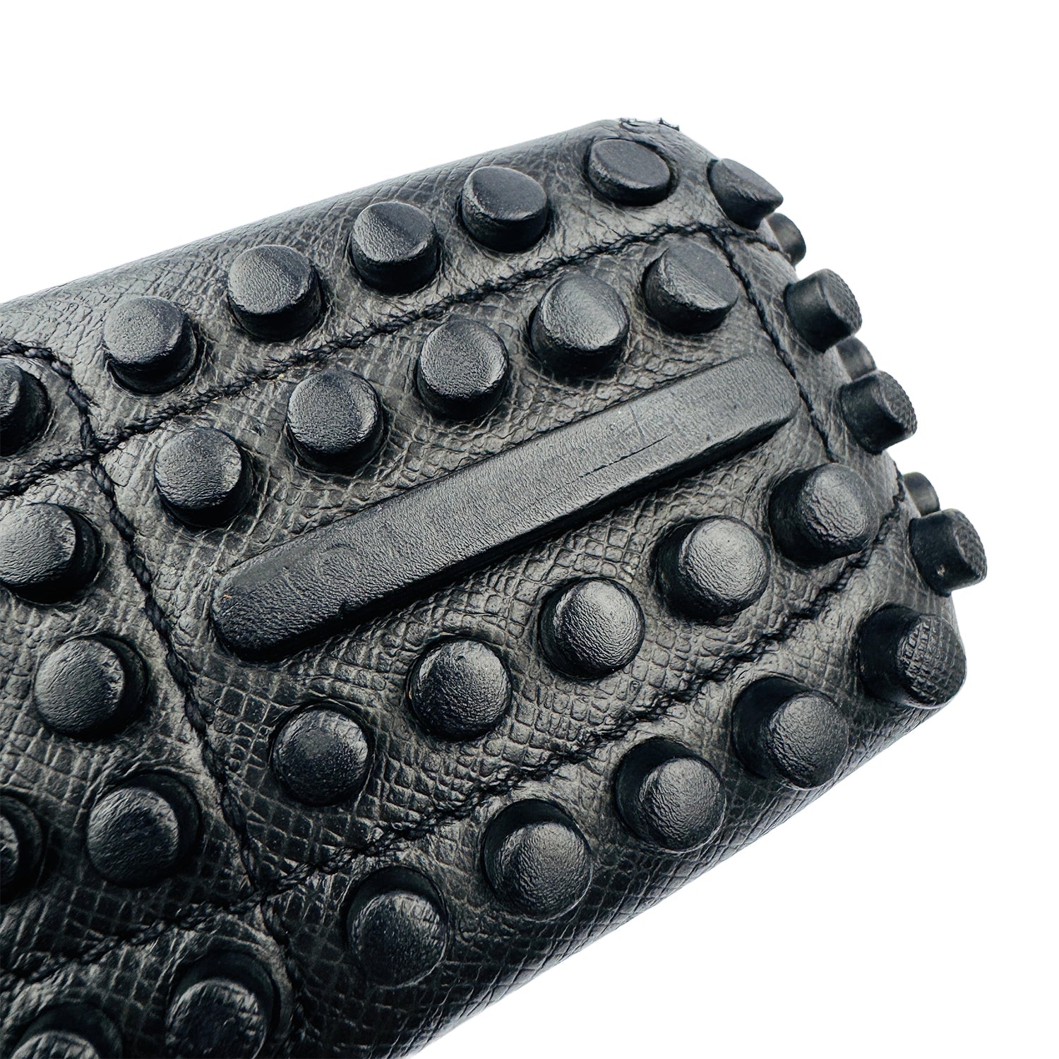 Outsole Closeup image of Louis Vuitton Men's Hockenheim Black Leather Loafers (Size 43/43.5)