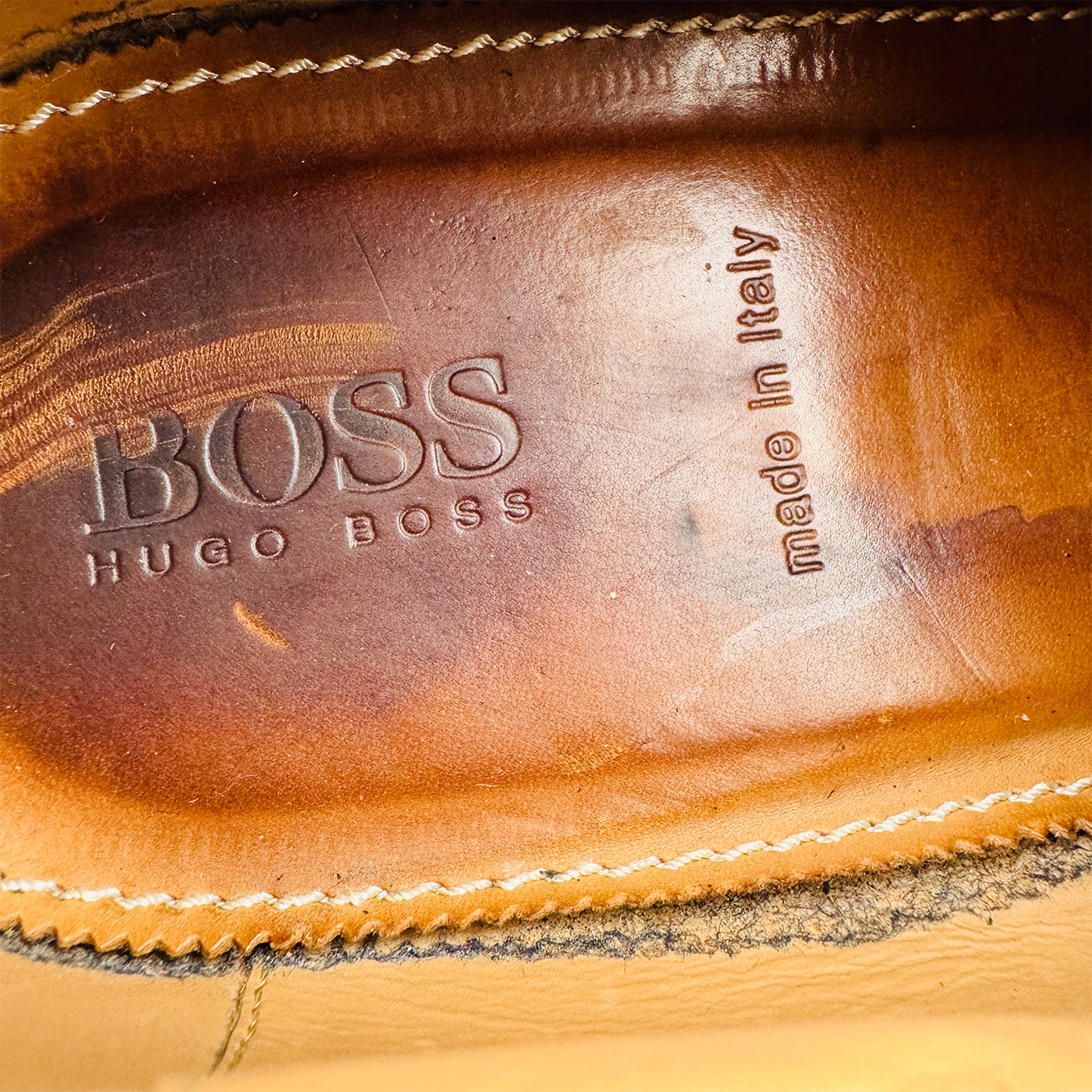 Hugo Boss Textured Leather Oxford Shoes (Size 40/40.5) - 50263062