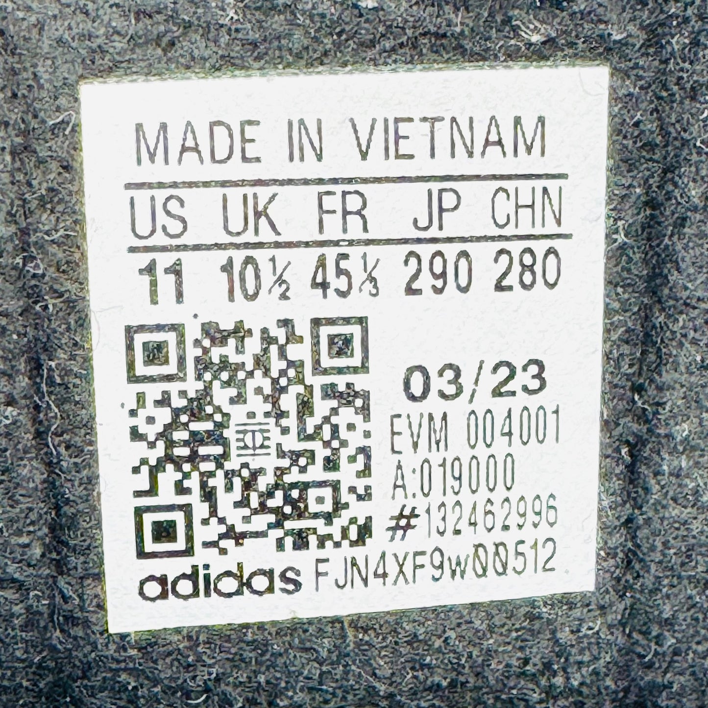 Adidas Samba OG 'Core Black' Sneakers (Size 45.5) - B75807