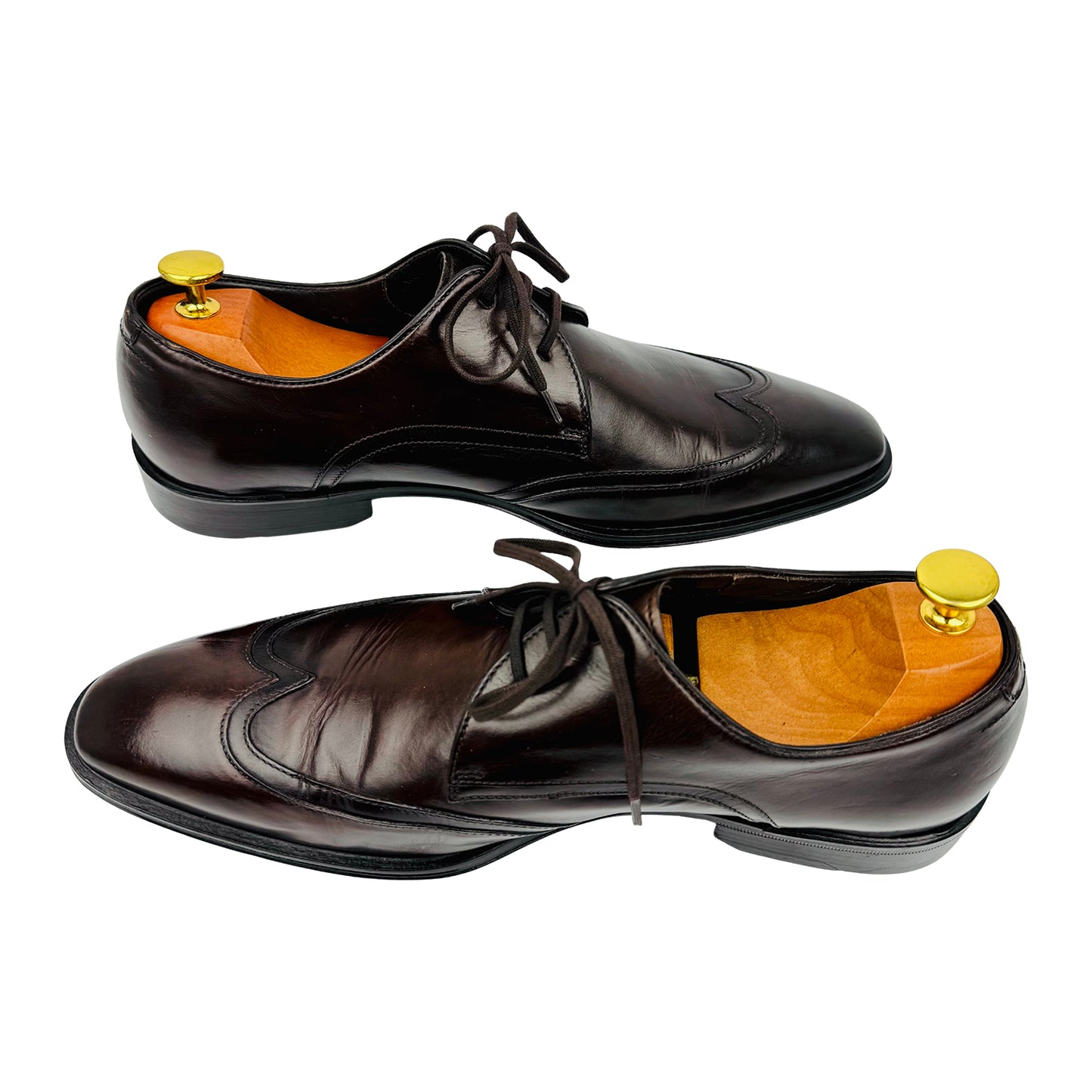 Boss Men's Brown Italian Derby Shoes (Size 42)