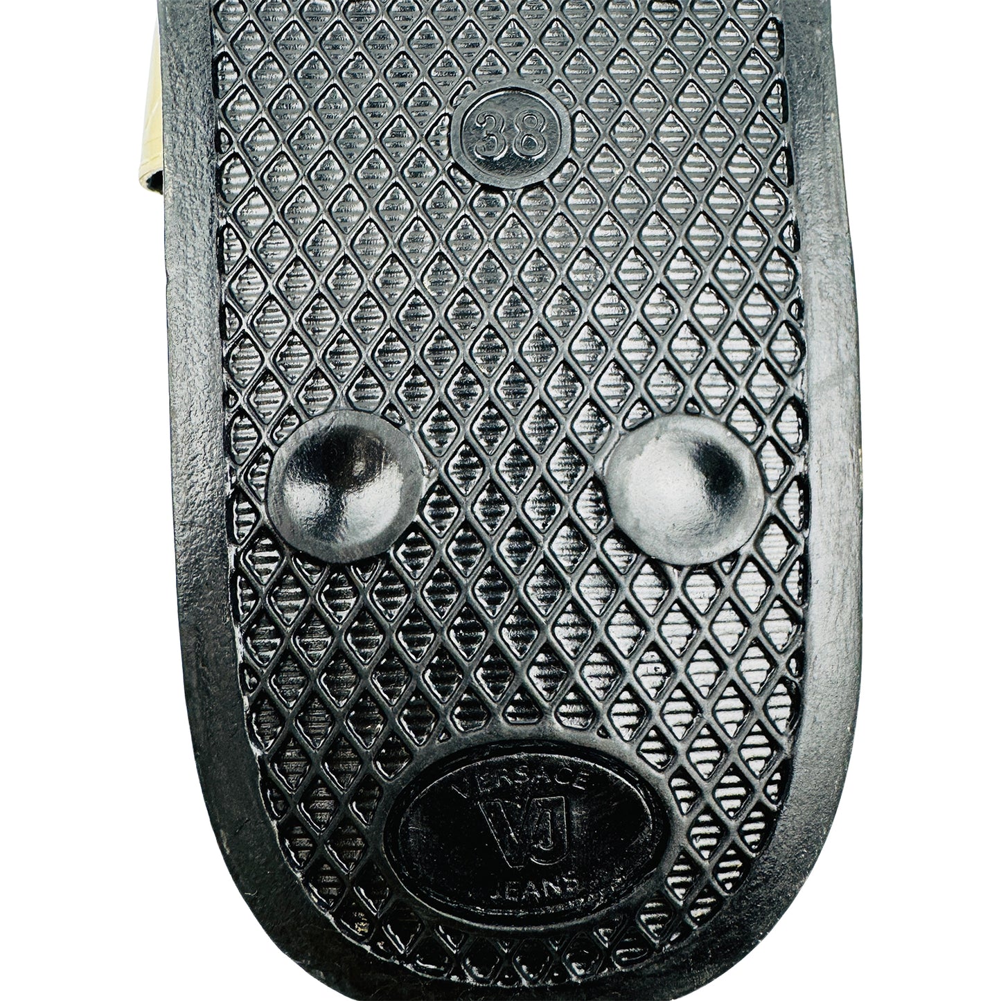 Versace Jeans 'Gold Black' Slides (Size 38)