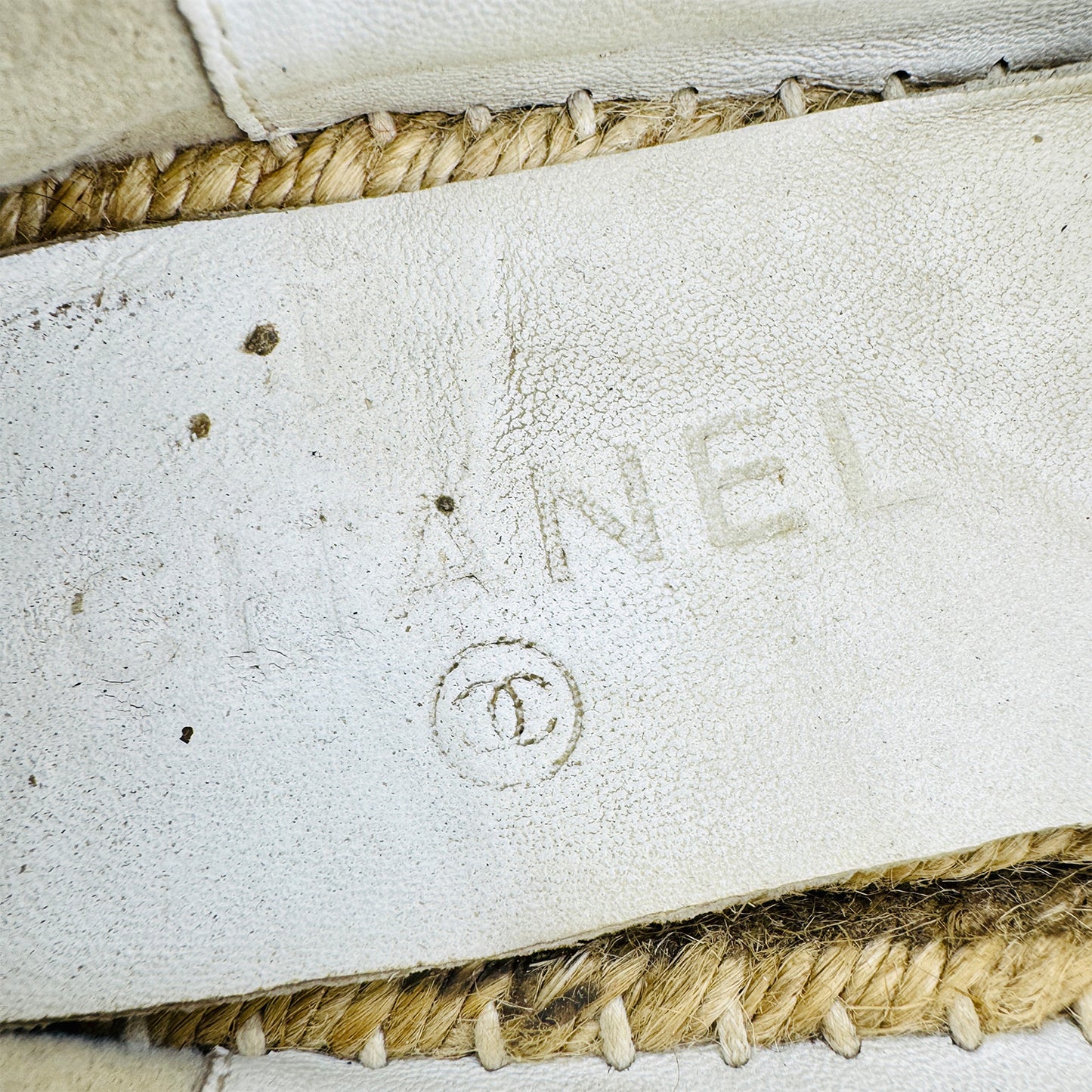 Chanel Women's White Espadrilles (Size 37)
