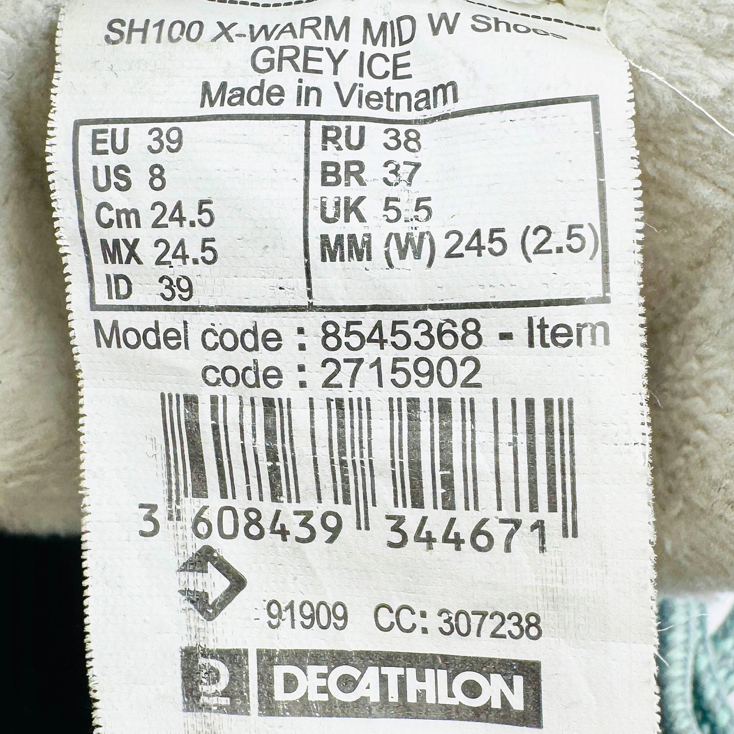 Quechua SH100 X-WARM Mid W Boots (Size 39) - 8545368