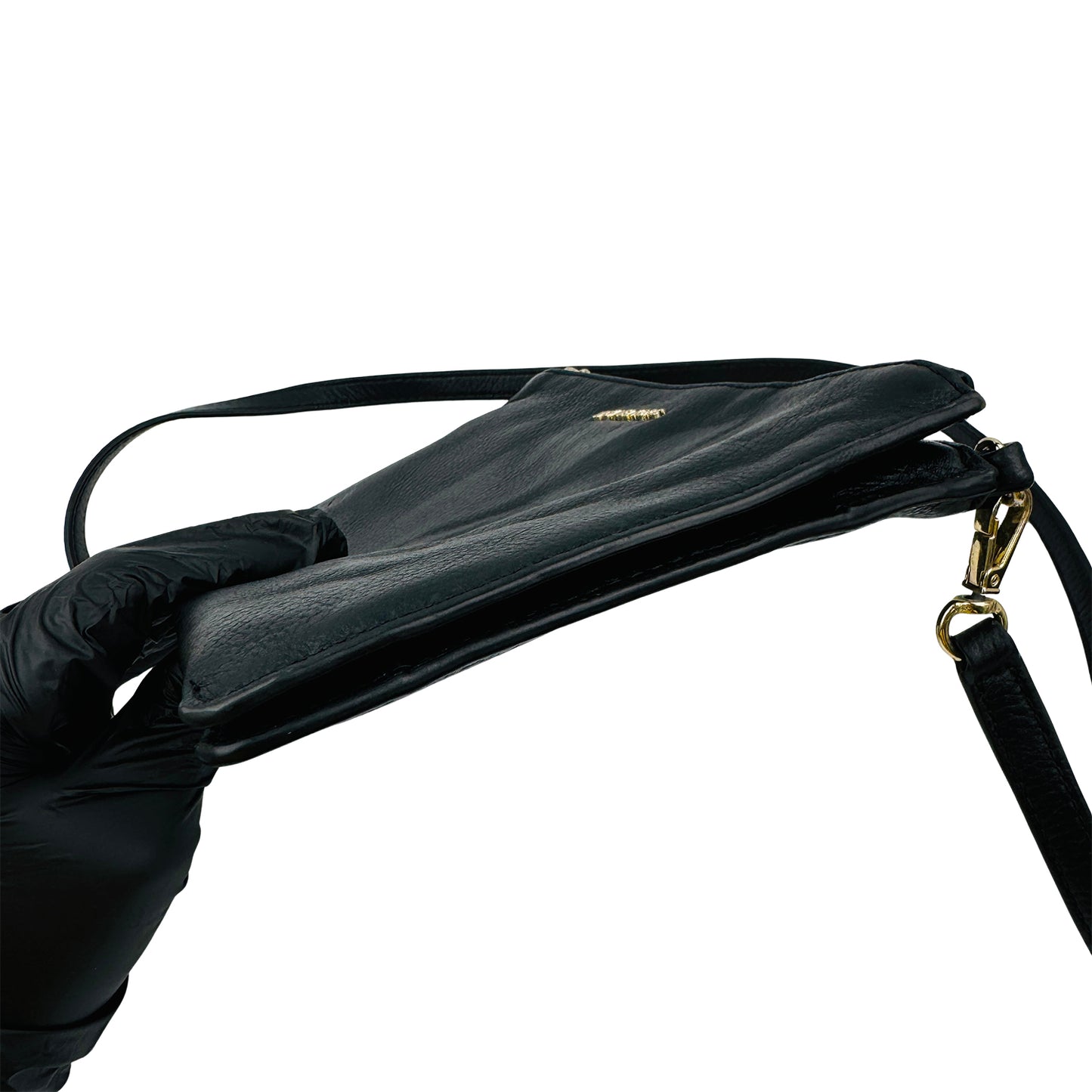 Michael Kors Black Pebbled Leather Crossbody Bag - 32S9GF5C4L