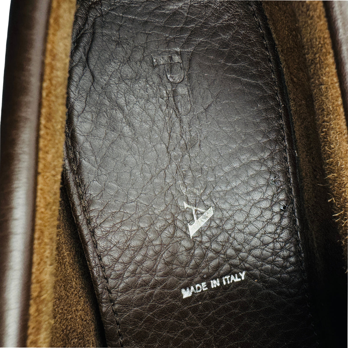 Prada Men's Dark Brown Leather Driving Loafers (Size 44)