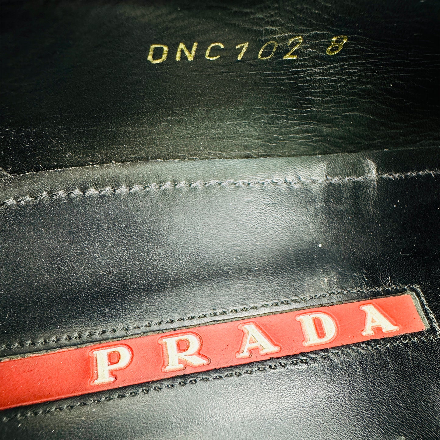 Prada Men's Black Leather Derby Shoes (Size 42.5)