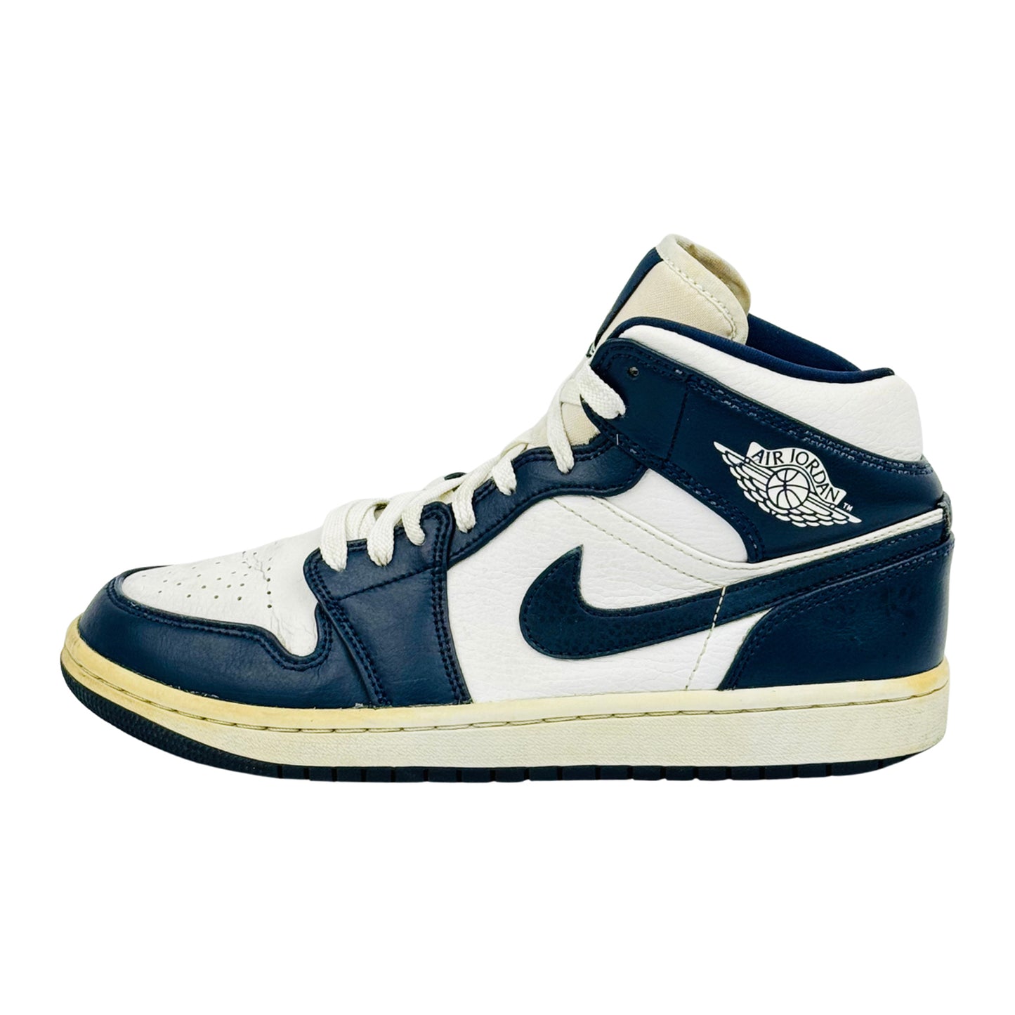 Nike Air Jordan 1 Mid 'Midnight Navy' Sneakers (Size 40) - 554724-174