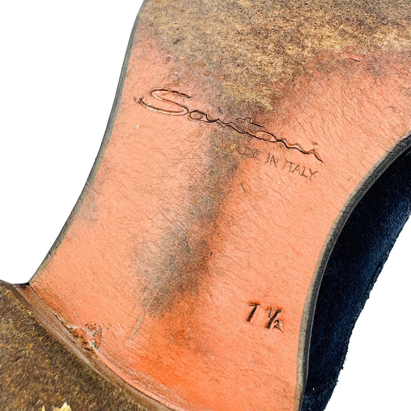 Santoni Men's Blue Suede Oxfords (Size 42.5)