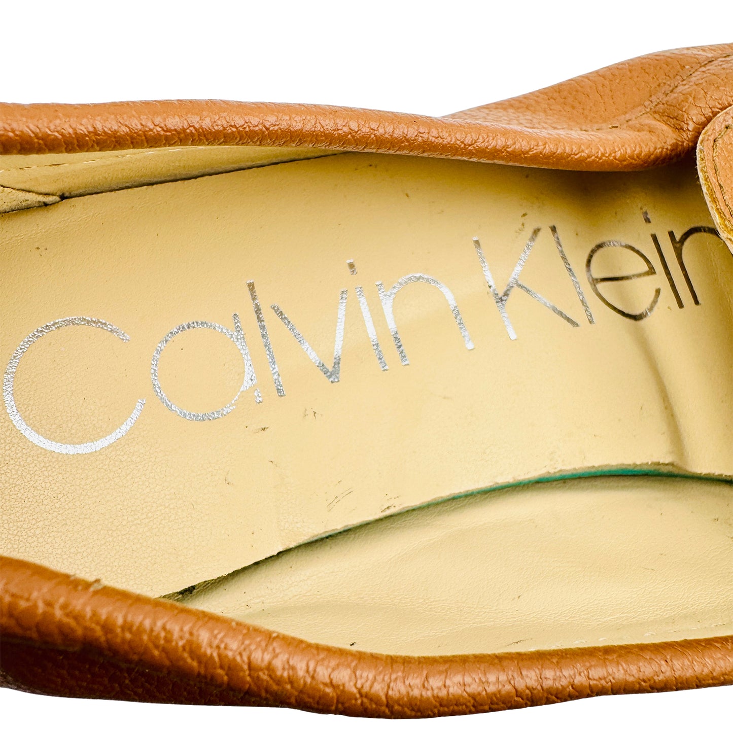 Calvin Klein Layne 'Cognac Brown' Loafers (Size 38)