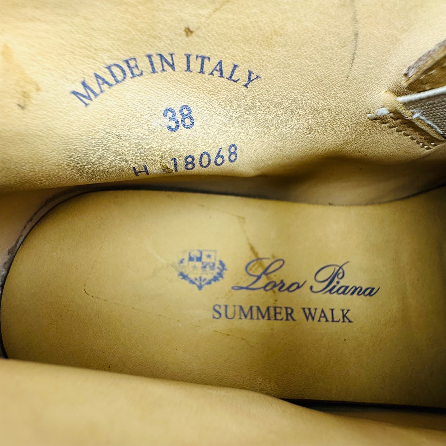 Loro Piana Open Walk Brown Suede Shoes (Size 38)