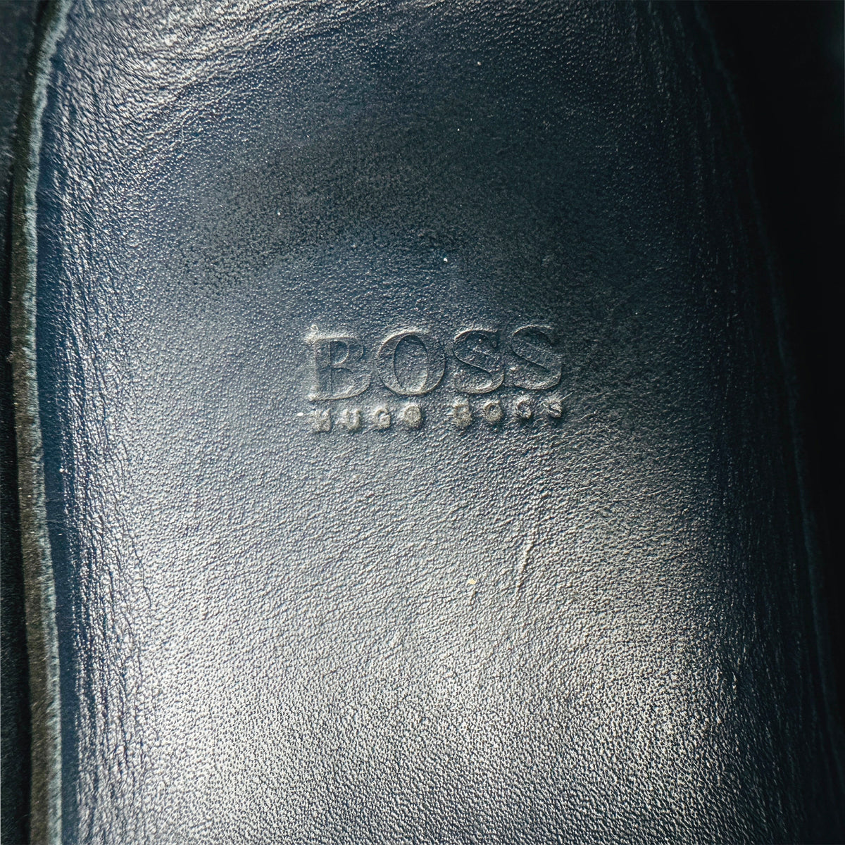 Hugo Boss Dark Blue Suede Leather Loafers (Size 43)