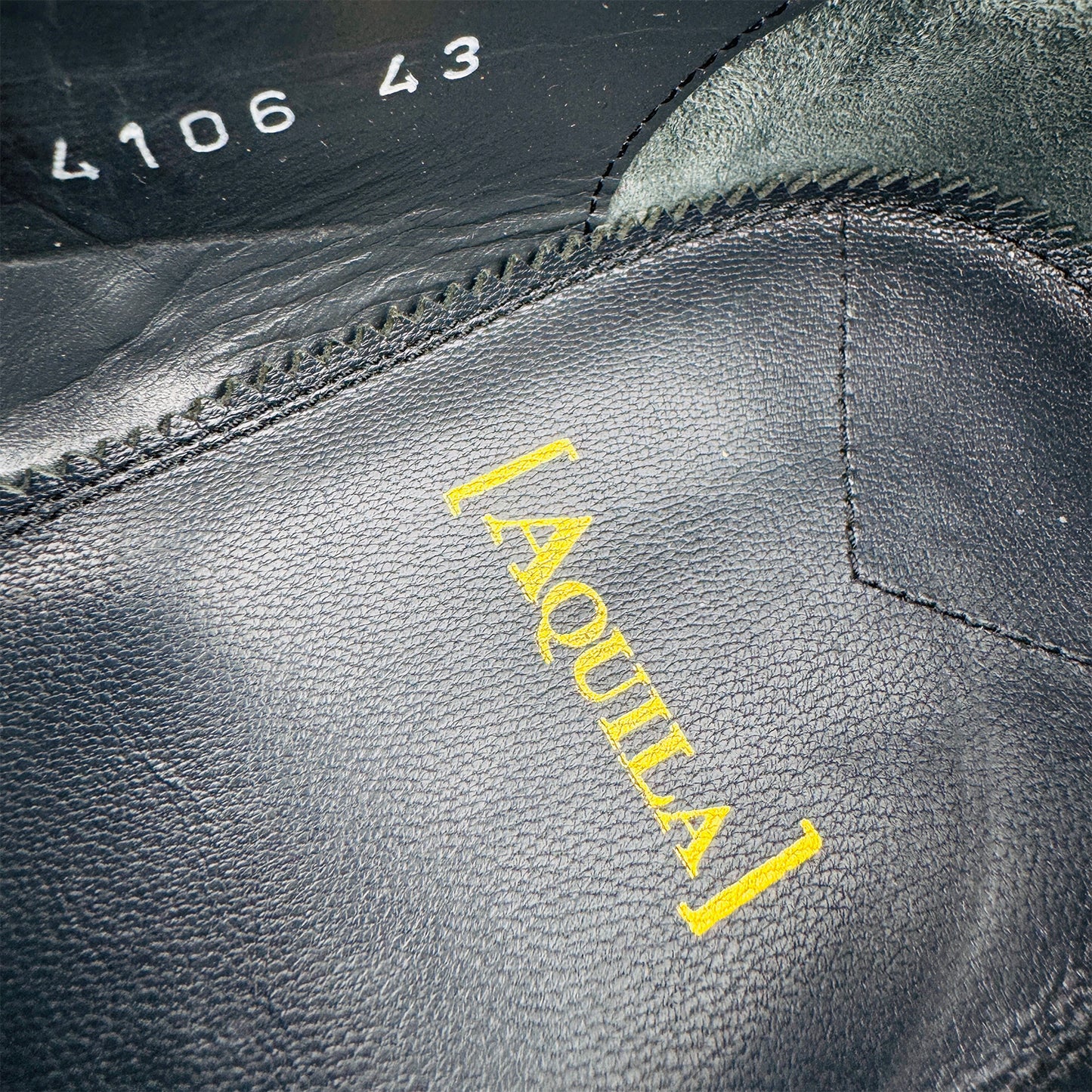 Aquila Men's Black Leather Penny Loafers (Size 43)