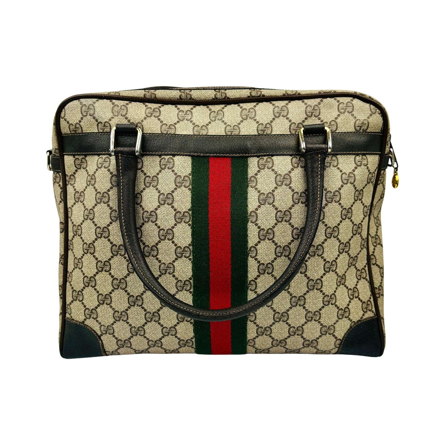 Gucci GG Supreme 'Sherry Line' Beige Canvas Bag
